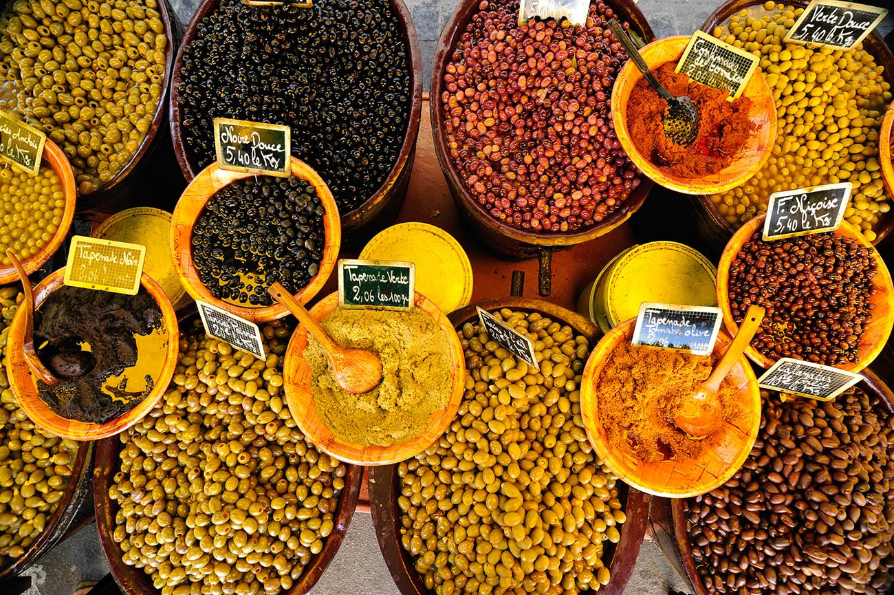 Spices and olives from the Hérault region
