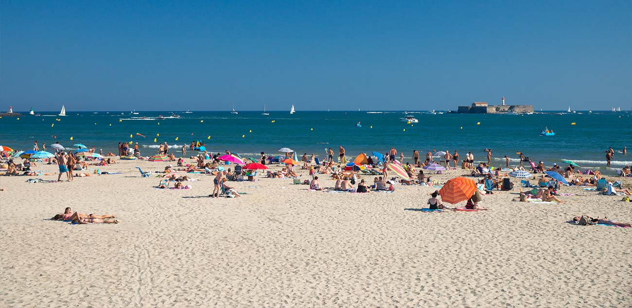 Fort Brescou and Cap d'Agde beach near Les Rivières campsite